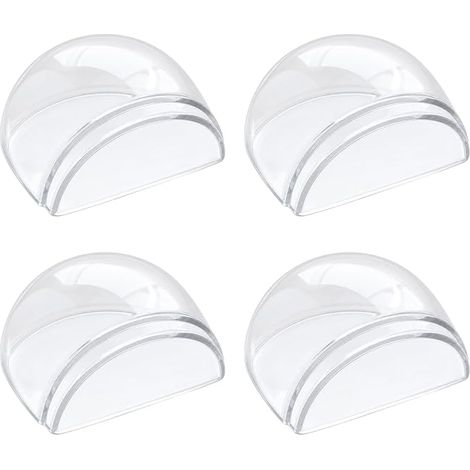 Butées de Porte Adhésives Transparentes Stop Porte Haute Adhérence pour Sols Protection Murale Silencieuse sans Percage pour Parquet Carrelage Stratifié et Sol Vinyle (1/5)