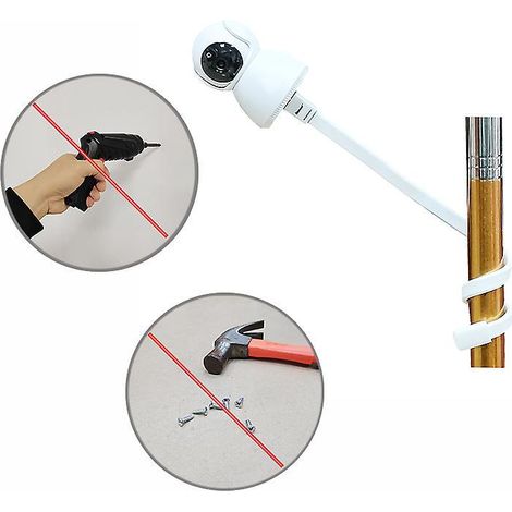 2pcs Support De Camra Bb Flexible Avec Mini Rotule Pivotante 360 Rotule,support Torsad De Camra De Scurit Flexible Avec Vis 1/4 Appareil Photo No (1/4)