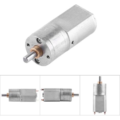 Drehmomentstarker (130 U/min) Ganzmetall-Gleichstrommotor mit Getriebe (1/5)