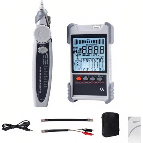 Testeur câble KKM616 – LCD, PoE, appariement, longueur, court-circuit/ouvert, sensible (1/5)