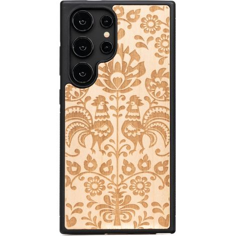 Custodia in legno Bewood per Samsung Galaxy S25 Ultra POLACCO FOLK ANIEGRE (1/4)