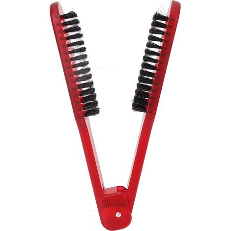 Doppelseitige, hitzebeständige Haarglätterbürste, professionelles Styling-Eisen (1/5)