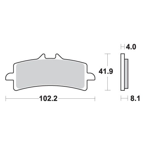 PASTILLAS DE FRENO SBS KH447 PARA PISTA Y DEPORTE, SINTERIZADAS DORADAS, DELANTERAS (SUSTITUYEN AL COMPUESTO RS)