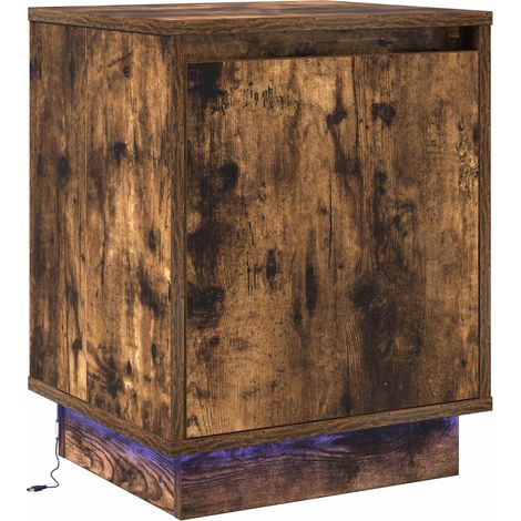 Maison Exclusive - Armadio da Notte Rovere fumé 39 x 34,5 x 50 cm (1/5)