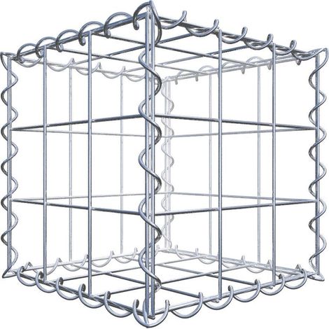 Gabion 30 cm x 30 cm x 30 cm – Mailles 10 x 10 cm – Construction en fil de fer galvanisé 4mm – Résistance au cisaillement 3.5 kN – Gabiona