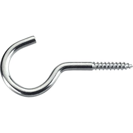 MASIDEF DY270533 -CONNEX - GANCIO APERTOIN FERRO ZINCATO CON FILETTO PER LEGNO MM.  4,8 X 65