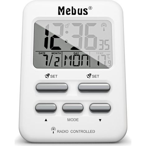 Mebus 25800 Wecker Digitaler Wecker Weiß (1/5)