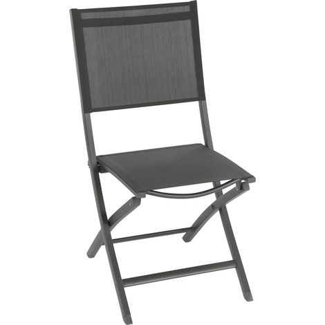 4er-Set klappbare Gartenstühle Essentia in Anthrazitgrau und Grau (1/2)