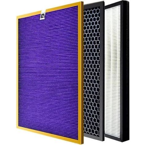 3 Pièces Filtres pour Philips AC4074/AC4072AC4144/4143/4141 -