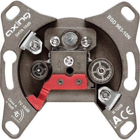 Enchufe multifuncional axing 7.8 cm gris clase A
