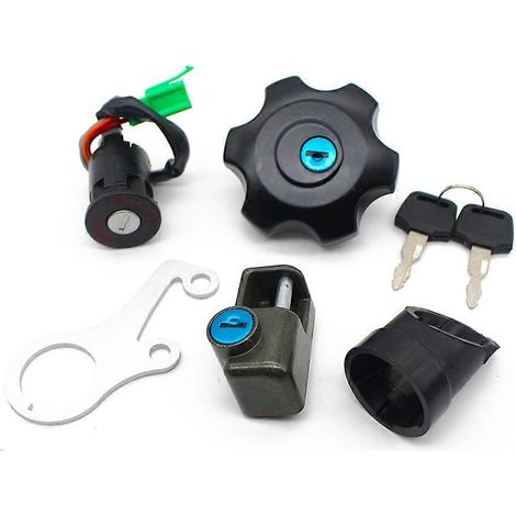 Kit de interruptor de encendido, tapa de combustible y cerradura de asiento para motocicleta DRZ400-Z400SM 37101-29812 44200-29820 (1/5)