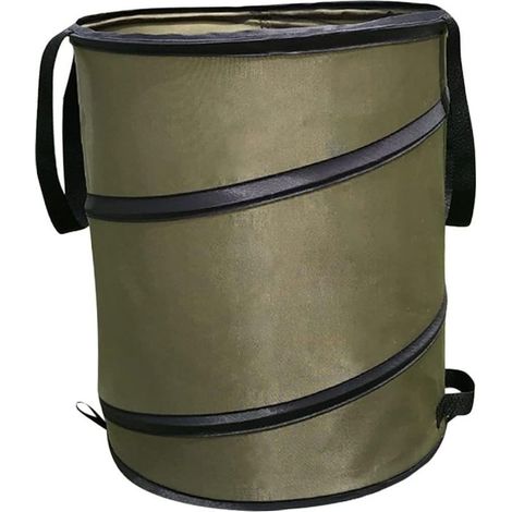 Sac à déchets Sacs de Jardin Pop-up Robustes 85 L (ø46 x 55 cm), Poubelle de Jardin Pop-up réutilisable, Sacs de déchets de Jardin pour Le Camping, Le Jardin, Les Pique-niques et l'extérieur -46x70cm (1/5)