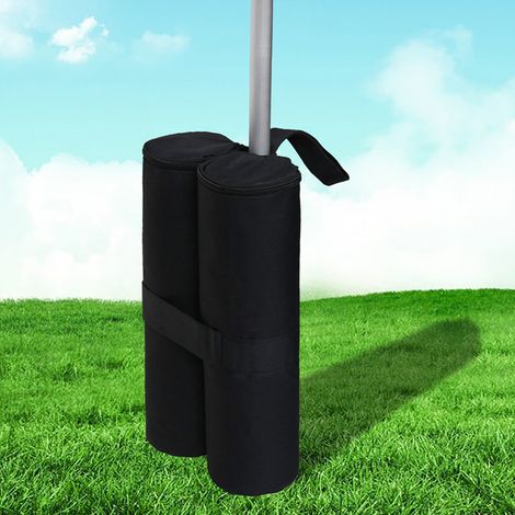 Tentes, sacs de sable, abris extérieurs contre la pluie, parasols, tentes publicitaires, structures de support, sacs de sable fixes résistants au vent, noirs (1/5)