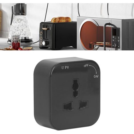Prise de rail carrée en saillie, prise d'interface universelle 250 V, 13 A, prise de rail d'alimentation mobile, prise de rail multifonctionnelle avec voyant lumineux. (1/5)
