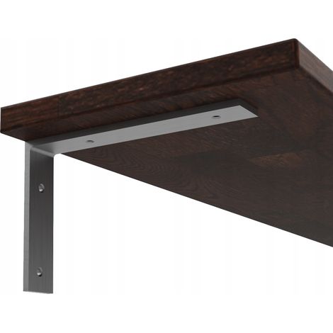 Staffa per mensola in acciaio inox con maniglia a soppalco, supporto da 25 cm (1/4)