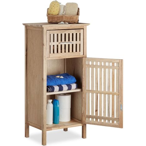 Badezimmerschrank walnuss freistehend