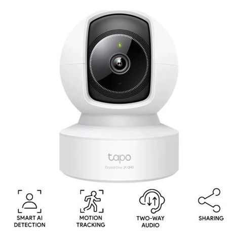 Cámara vigilancia tp-link tapo c222 2K rotación 360°