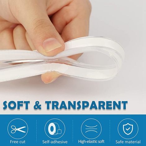 Coin de table Protections d'angle de Table transparentes, protection d'angle pour bébé, deco linge Transparent 4M/13.1 PI (1/5)