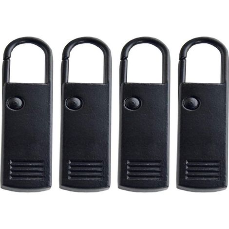 4 pièces tirettes de fermeture éclair de remplacement en métal, rallonge pour valise, sac à dos, accessoires de couture. (1/5)