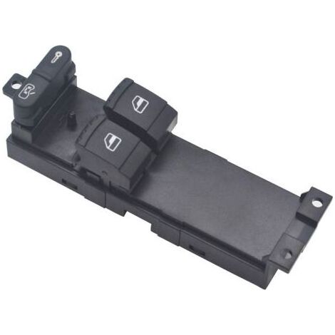 AGE Interrupteur lève-vitre côté conducteur avant –Remplacement direct 1J3959857 –Compatible Golf 4, Leon, Fabia, Octavia, Passat B5, Jetta (1/5)