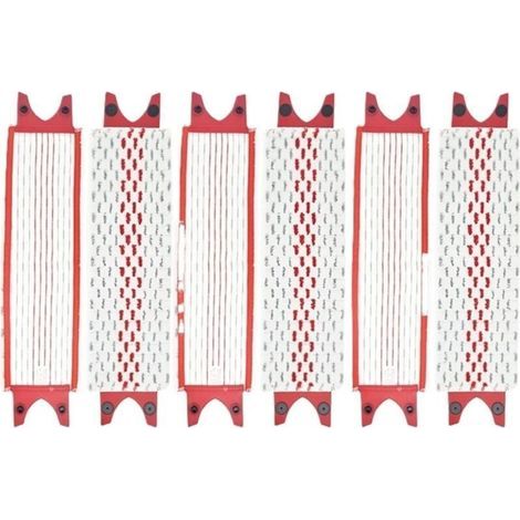 Lot de 6 serpillères en microfibre compatibles avec Vileda, serpillères plates réutilisables UltraMax XL, lavables en machine (1/4)