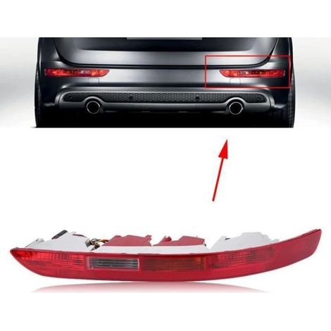 Feu antibrouillard arrière arrière droite arrière pare-chocs inférieur rouge pour Audi Q5 2006-2016 (1/4)