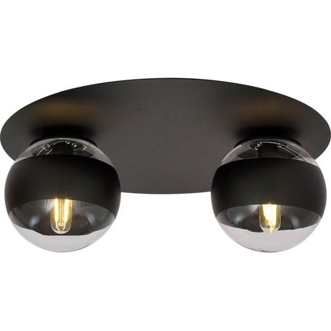 Plafoniera Emibig SOLAR 2 Nero/Trasparente 2xE14 43cm (1/5)