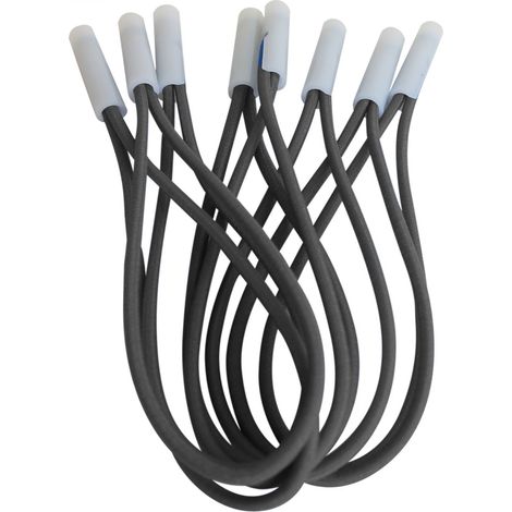 Linxor – Lot de 10 tendeurs sandows Cabiclic 23 cm – Embout basculant en plastique – Résistance U.V. – Adaptable sur bâches d'hivernage