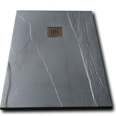 Piatto Doccia in Pietra Rettangolare 70x100 Ardesia Antracite