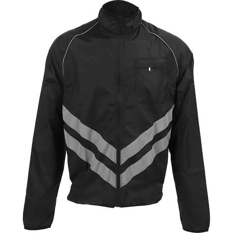 Veste cyclisme homme coupe-vent imperméable réfléchissante manches longues pour VTT route pêche 2XL (1/5)