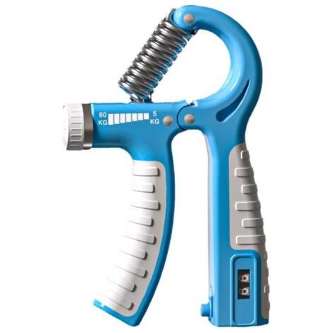 Hand Grip Strengthener, Exerciseur Poignet, Résistance Réglable 5-60 Kg, Entraînement Intensif des Doigts, Mains et Avant-Bras (1/5)