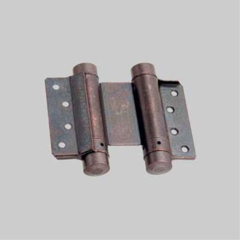 Cerniera a molla doppia azione 75 mm - bronzata - 2 pezzi