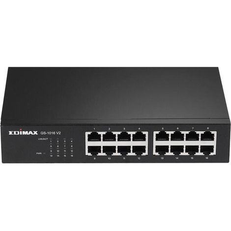 Edimax GS-1016 V2 16-Port GbE Switch Desk/Rack (1/4)