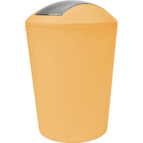Douceur d'Intérieur, Pattumiera Flic Flac (5.6 L) Vitamina Ocre, Plastica