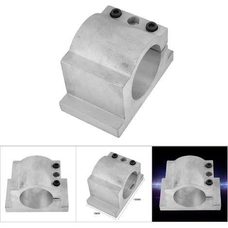 Support de moteur à broche en aluminium coulé pour machine de gravure CNC (65mm) (1/5)