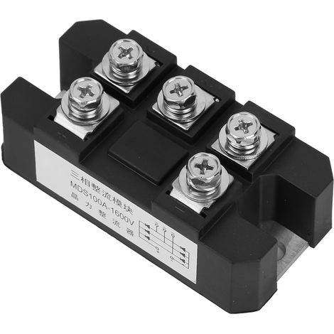 MDS-100A 1600V 5 Anschlüsse 3-Phasen-Vollwellen-Diodenmodul-Brückengleichrichter (1/5)