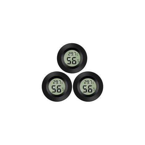 Mini-Digital-LCD-Thermometer-Hygrometer, Temperatur, Luftfeuchtigkeit -50–70 ℃, 10 %–99 % relative Luftfeuchtigkeit, tragbares Thermometer, Thermo-Hygrometer, Anzeige für Büro, Küche, Humidore, Reptil (1/5)