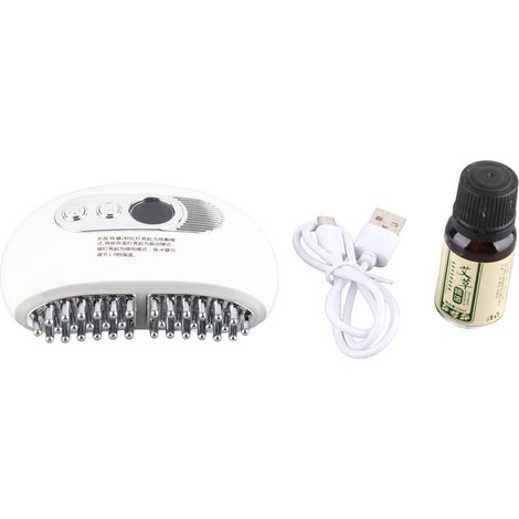 Gua Sha Électrique 9 Vitesses avec Chauffage Réglable - Appareil de Massage et Sculpture Portable - Brosse Blanche (1/5)