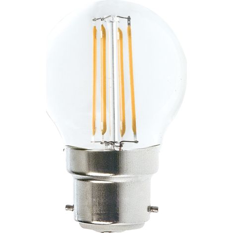 Ampoule Led Filament Culot B22 forme G45 4 Watt (éq 42 watts) Blanc Chaud
