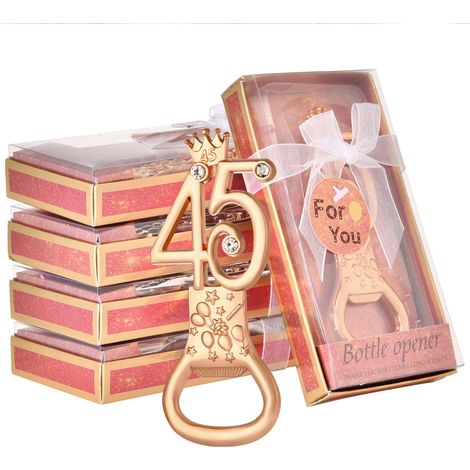 Ouvre-bouteilles 45 ans Métal Zalliage Déco Fête Lot de 5 (1/5)