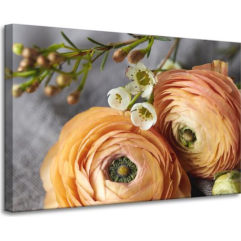 Leinwanddruck Botanik Blumen 90x60 cm
