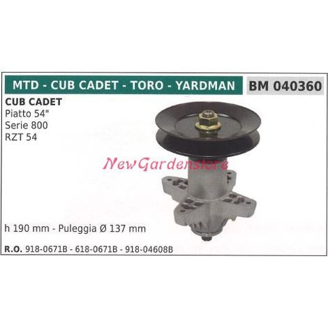 Mozzo portalama trattorino rasaerba tagliaerba piatto 54 pollici MTD 040360