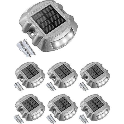 Lampe solaire LED sans fil IP67 étanche IP67 pour terrasse, allée, quai, jardin, cour, allée piétonne, cour, lumière bleue-AquaForge