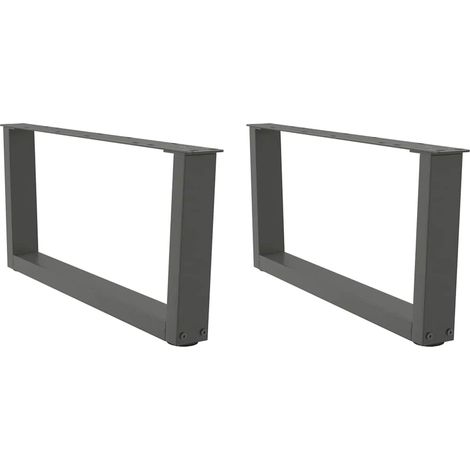 Couchtischbeine V-Form 2 Stück Anthrazit 70x(30-31,3) cm Stahl