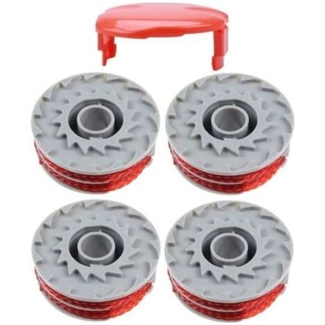 Bobine de fil de coupe pour Flymo FLY021 Contour 500 XT, Power Trim 500 XT, Mini Trim Contour XT, (4+1 pièces) (1/4)
