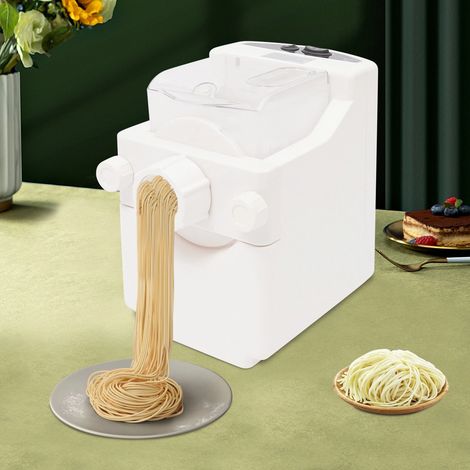 180W 220V Weiß Elektrische Nudelmaschine, Küche Vollautomatische Nudelmaschine, Haushalt Pastamaker Pastamaschine Nudel Spaghetti, Knödel Pasta Maker, Multifunktionsmaschine für Hausmüll (1/5)