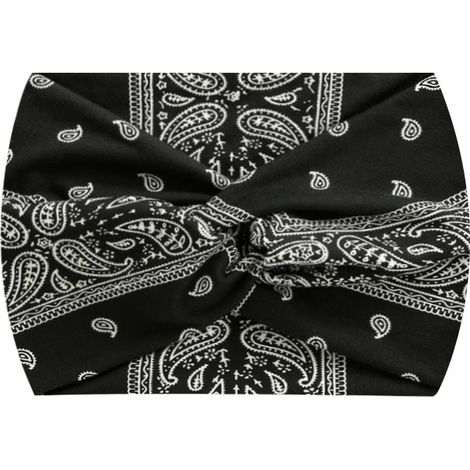 Bandeau De Sport Pour Femme - 18cm Largeur Élastique - Absorption Transpiration Yoga Course - Lot De 1 (1/5)