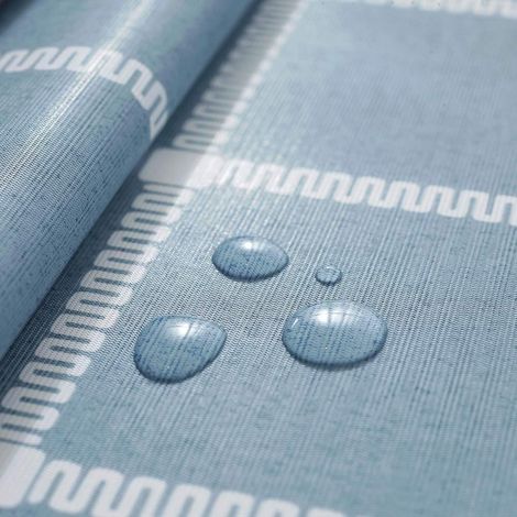 Nappe PVC imperméable résistante à l'huile rectangulaire bleue 120x120 cm
