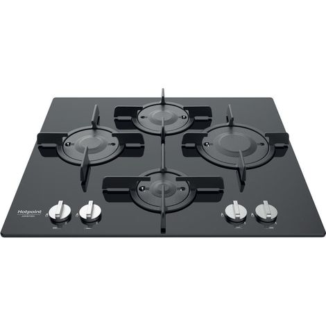 Hotpoint Ariston Piano cottura a gas FTGHG 641 D/HA(BK). Colore del prodotto: Nero, Posizionamento dell'apparecchio: Da incasso, Dimensione della larghezza del piano cottura: 60 c... - FTGHG641D/HA/BK (1/5)