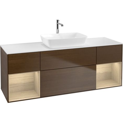 Villeroy & Boch F861PCGN Meuble sous-lavabo Finion F86 (1/2)
